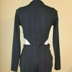 Boohoo Shorts - Boohoo sz 8 black long sleeves cutout romper Boohoo Shorts - Boohoo sz 8 black long sleeves cutout romper
